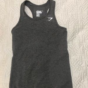 Gymshark Seamless Tank-Black Marl